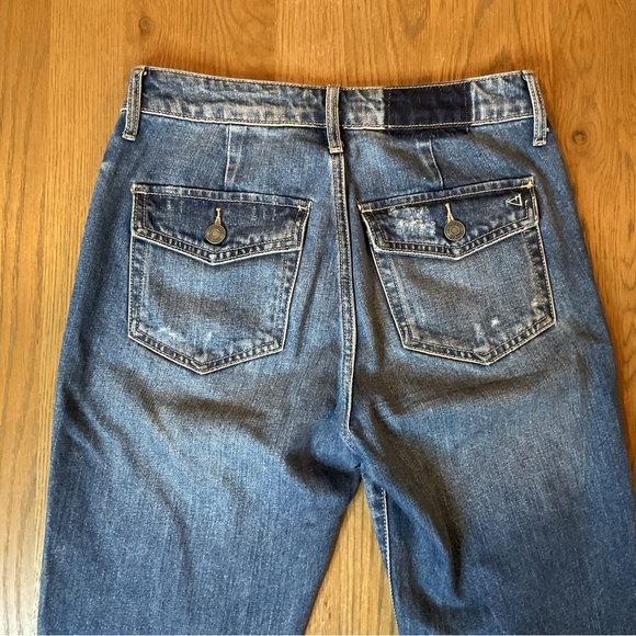 Hidden Jeans Patch Pocket Straight Leg Women’s Size 24 EUC - Picture 6 of 14